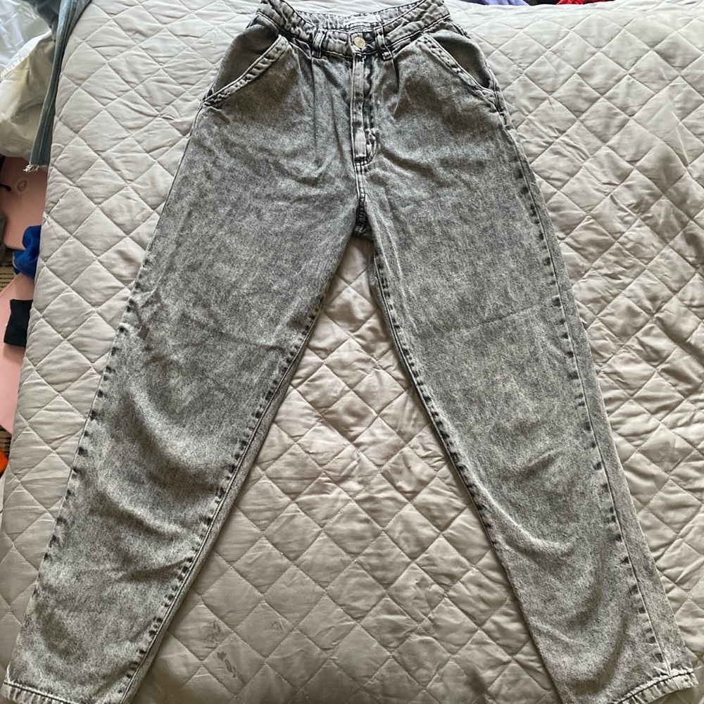 🖤Garage acid wash high waisted 80s mom jeans🖤